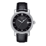 Tissot T Classic Bridgeport Black Dial Black Leather Strap Watch For Men - T097.410.16.058.00 Buy Now By Tissot