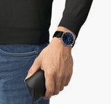 Tissot Everytime Gent Blue Dial Black Leather Strap Watch for Men - T143.410.16.041.00 Buy Now By Tissot