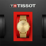 Tissot Everytime Gent Gold Dial Gold Mesh Bracelet Watch for Men - T143.410.33.021.00 Buy Now By Tissot