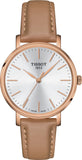 Tissot Everytime Lady Silver Dial Brown Leather Strap Watch for Women - T143.210.36.011.00 Buy Now By Tissot