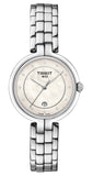 Tissot T Lady Flamingo Diamonds White Dial Silver Steel Strap Watch For Women - T094.210.11.116.01 Buy Now By Tissot