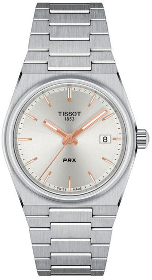 Tissot PRX Silver Dial Silver Steel Strap Watch For Women - T137.210.11.031.00 Buy Now By Tissot