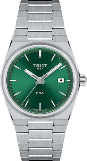 Tissot PRX Green Dial Silver Steel Strap Watch for Women - T137.210.11.081.00 Buy Now By Tissot