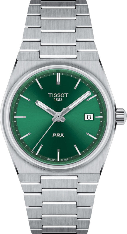 Tissot PRX Green Dial Silver Steel Strap Watch for Women - T137.210.11.081.00 Buy Now By Tissot