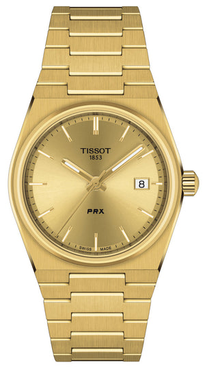Tissot PRX Gold Dial Gold Steel Strap Watch for Men - T137.210.33.021.00 Buy Now By Tissot