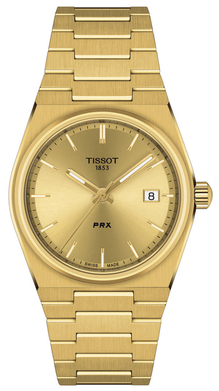 Tissot PRX Gold Dial Gold Steel Strap Watch for Men - T137.210.33.021.00 Buy Now By Tissot