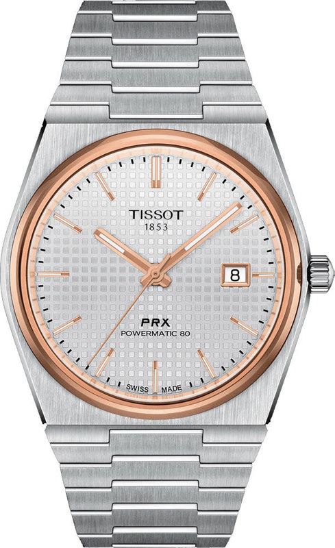 Tissot PRX Powermatic 80 Silver Dial Silver Steel Strap Watch For Men - T137.407.21.031.00 Buy Now By Tissot