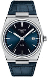Tissot PRX Blue Dial Blue Leather Strap Watch for Men - T137.410.16.041.00 Buy Now By Tissot