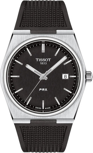 Tissot PRX Black Dial Black Rubber Strap Watch For Men - T137.410.17.051.00 Buy Now By Tissot