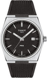 Tissot PRX Black Dial Black Rubber Strap Watch For Men - T137.410.17.051.00