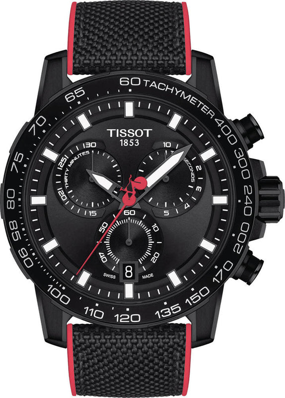 Tissot Supersport Chrono Giro D'Italia Black Dial Black Nylon Strap Watch for Men - T125.617.37.051.00 Buy Now By Tissot