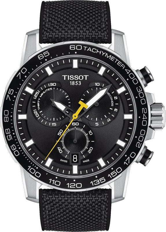 Tissot Supersport Chrono Black Dial Black Nylon Strap Watch for Men - T125.617.17.051.02 Buy Now By Tissot