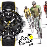 Tissot T Sport Supersport Chrono Tour De France Black Dial Black Nylon Strap Watch for Men - T125.617.17.051.00 Buy Now By Tissot