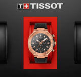 Tissot T Race Chronograph Black Dial Black Rubber Strap Watch For Men - T141.417.37.051.00 Buy Now By Tissot