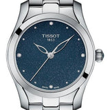 Tissot T Wave II Blue Dial Silver Steel Strap Watch For Women - T112.210.11.046.00 Buy Now By Tissot