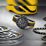 Tissot T Bike Cycling Tour de France Black Dial Two Tone Rubber Strap Watch For Men - T111.417.37.441.00 Buy Now By Tissot