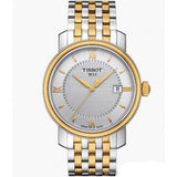 Tissot T Classic Bridgeport Quartz Silver Dial Two Tone Mesh Bracelet Watch For Men - T097.410.22.036.00 Buy Now By Tissot
