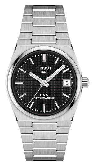 Tissot PRX Powermatic 80 Black Dial Silver Steel Strap Watch for Men - T137.207.11.051.00 Buy Now By Tissot