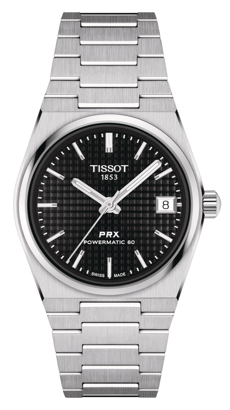 Tissot PRX Powermatic 80 Black Dial Silver Steel Strap Watch for Men - T137.207.11.051.00 Buy Now By Tissot
