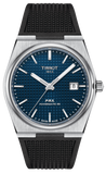 Tissot PRX Powermatic 80 Blue Dial Black Rubber Strap Watch for Men - T137.407.17.041.00 Buy Now By Tissot