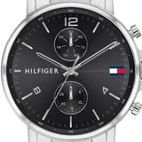 Tommy Hilfiger Daniel Black Dial Silver Steel Strap Watch for Men - 1710413 Buy Now By Tommy Hilfiger