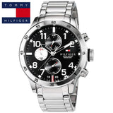 Tommy Hilfiger Cool Sport Multifunction Black Dial Silver Steel Strap Watch for Men - 1791141 Buy Now By Tommy Hilfiger