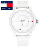 Tommy Hilfiger Denim Analog White Dial White Rubber Strap Watch for Men - 1791481 Buy Now By Tommy Hilfiger