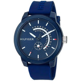 Tommy Hilfiger Denim Quartz Blue Dial Blue Rubber Strap Watch for Men - 1791482 Buy Now By Tommy Hilfiger