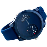 Tommy Hilfiger Denim Blue Dial Blue Rubber Strap Watch for Men - 1791556 Buy Now By Tommy Hilfiger
