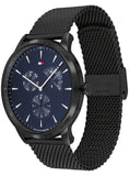 Tommy Hilfiger Brad Quartz Blue Dial Black Mesh Bracelet Watch For Men - 1710392 Buy Now By Tommy Hilfiger
