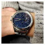 Tommy Hilfiger Shawn Multifunction Quartz Blue Dial Silver Steel Strap Watch for Men - 1791612 Buy Now By Tommy Hilfiger
