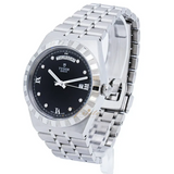 Tudor Royal Automatic Diamonds Black Dial Silver Steel Strap Watch for Men - M28600-0004 Buy Now By Tudor