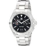 Tag Heuer Aquaracer Quartz Black Dial Silver Steel Strap Watch for Men - WAY111Z.BA0928 Buy Now By Tag Heuer
