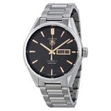 Tag Heuer Carrera Day Date Black Dial Silver Steel Strap Watch for Men - WBN2013.BA0640 Buy Now By Tag Heuer