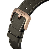 Tag Heuer Autavia Calibre 5 Automatic Olive Green Dial Green Leather Strap Watch for Men - WBE5190.FC8268 Buy Now By Tag Heuer