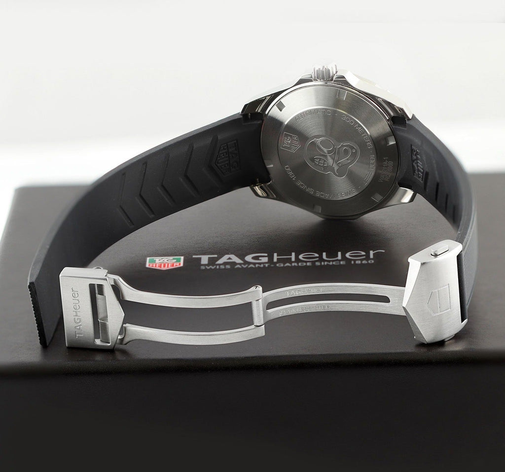 Tag Heuer Aquaracer Calibre 5 Automatic 41mm Black Dial Black Rubber Strap Watch for Men -  WAY211A.FT6151