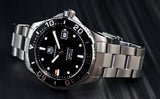 Tag Heuer Aquaracer Automatic Caliber 5 Black Dial Silver Steel Strap Watch for Men - WAN2110.BA0822 Buy Now By Tag Heuer