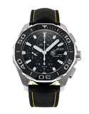 Tag Heuer Aquaracer Automatic Chronograph Black Dial Black Nylon Strap Watch for Men - CAY211A.FC6361 Buy Now By Tag Heuer