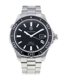 Tag Heuer Aquaracer Caliber 5 Automatic Black Dial Silver Steel Strap Watch for Men - WAK2110.BA0830 Buy Now By Tag Heuer