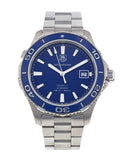 Tag Heuer Aquaracer Calibre 5 Automatic Blue Dial Silver Steel Strap Watch for Men - WAK2111.BA0830 Buy Now By Tag Heuer