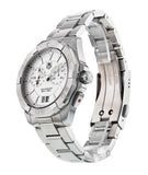 Tag Heuer Aquaracer Chronograph White Dial Silver Steel Strap Watch for Men - WAY111Y.BA0928 Buy Now By Tag Heuer