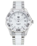 Tag Heuer Aquaracer Diamonds White Dial Two Tone Steel Strap Watch for Women - WAY131D.BA0914 Buy Now By Tag Heuer