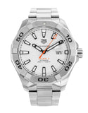Tag Heuer Aquaracer Calibre 5 Automatic White Dial Silver Steel Strap Watch for Men - WAY2013.BA0927 Buy Now By Tag Heuer