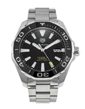 Tag Heuer Aquaracer Black Dial Silver Steel Strap Strap Watch for Men - WAY201A.BA0927 Buy Now By Tag Heuer