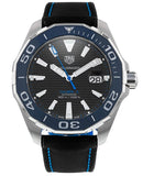 Tag Heuer Aquaracer Calibre 5 Automatic Black Dial Black Nylon Strap Watch for Men - WAY201C.FC6395 Buy Now By Tag Heuer