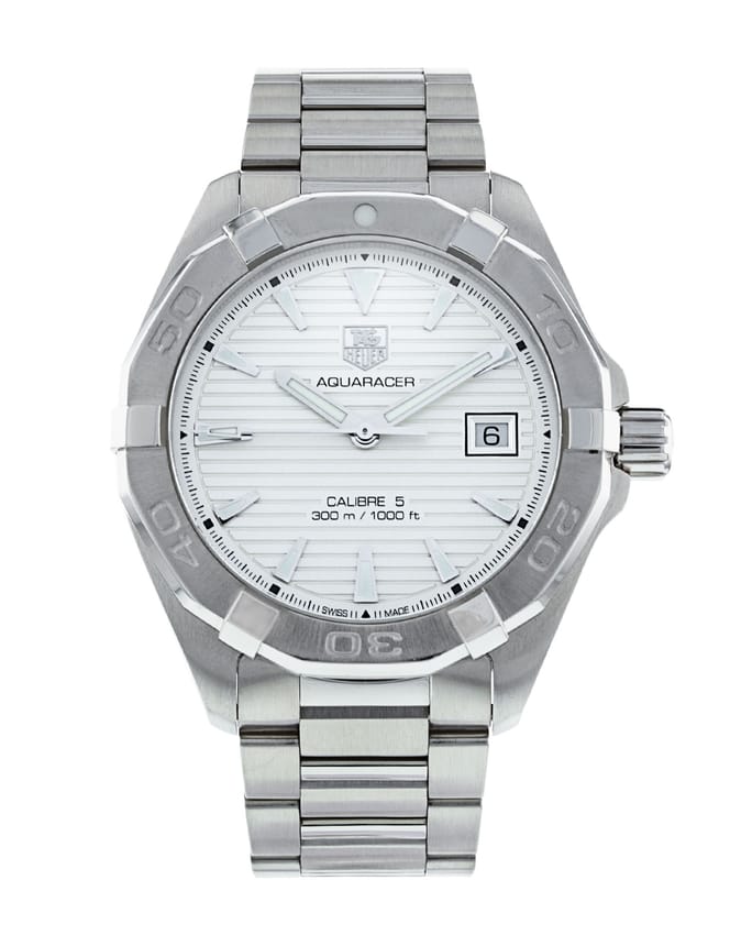 Tag Heuer Aquaracer White Dial Watch for Men - WAY2111.BA0928 Buy Now By Tag Heuer