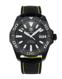 Tag Heuer Aquaracer Calibre 5 Automatic Black Dial Black Nylon Strap Watch for Men - WAY218A.FC6362 Buy Now By Tag Heuer