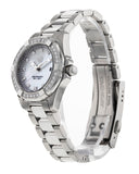 Tag Heuer Aquaracer Diamonds Mother of Pearl White Dial Silver Steel Strap Watch for Women - WBD1415.BA0741 Buy Now By Tag Heuer
