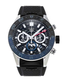 Tag Heuer Carrera Automatic Chronograph Steel & Ceramic Black Dial Black Rubber Strap Watch for Men - CBG2A1Z.FT6157 Buy Now By Tag Heuer