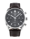 Tag Heuer Carrera Chronograph Grey Dial Brown Leather Strap Watch for Men - CBN2012.FC6483 Buy Now By Tag Heuer